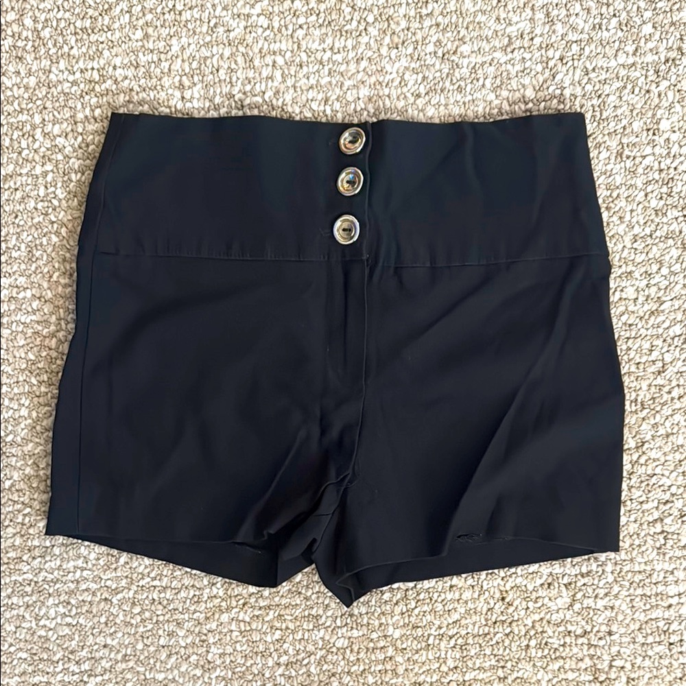 Charlotte Russe Black High Waist Shorts